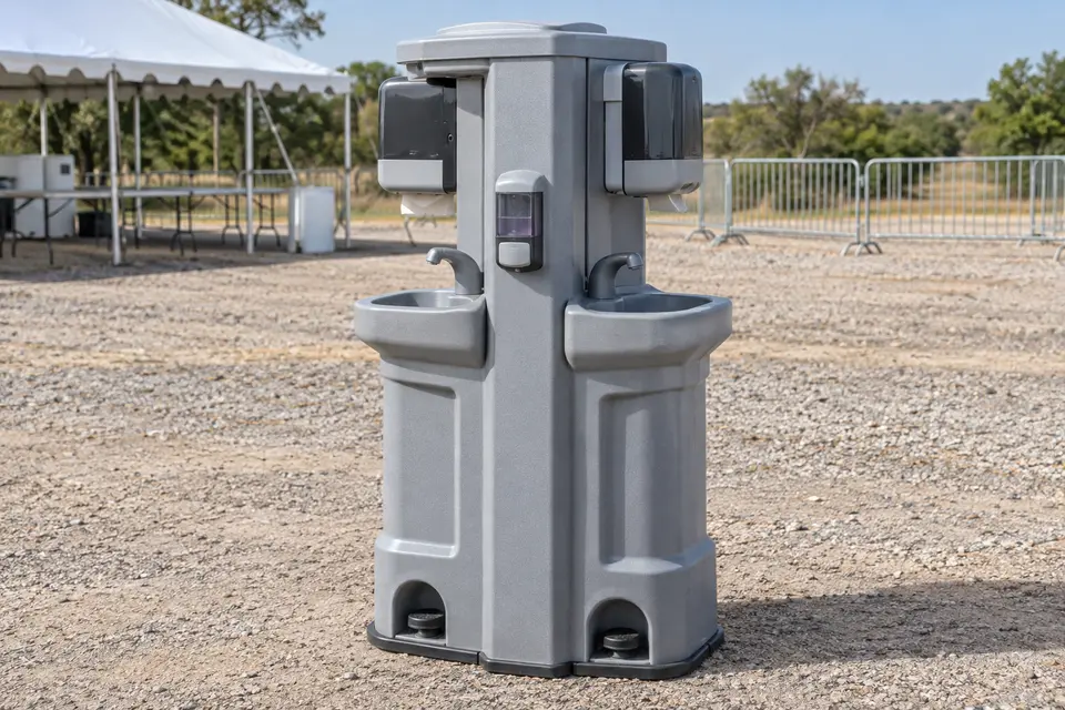Portable sanitation equipment for rental planning